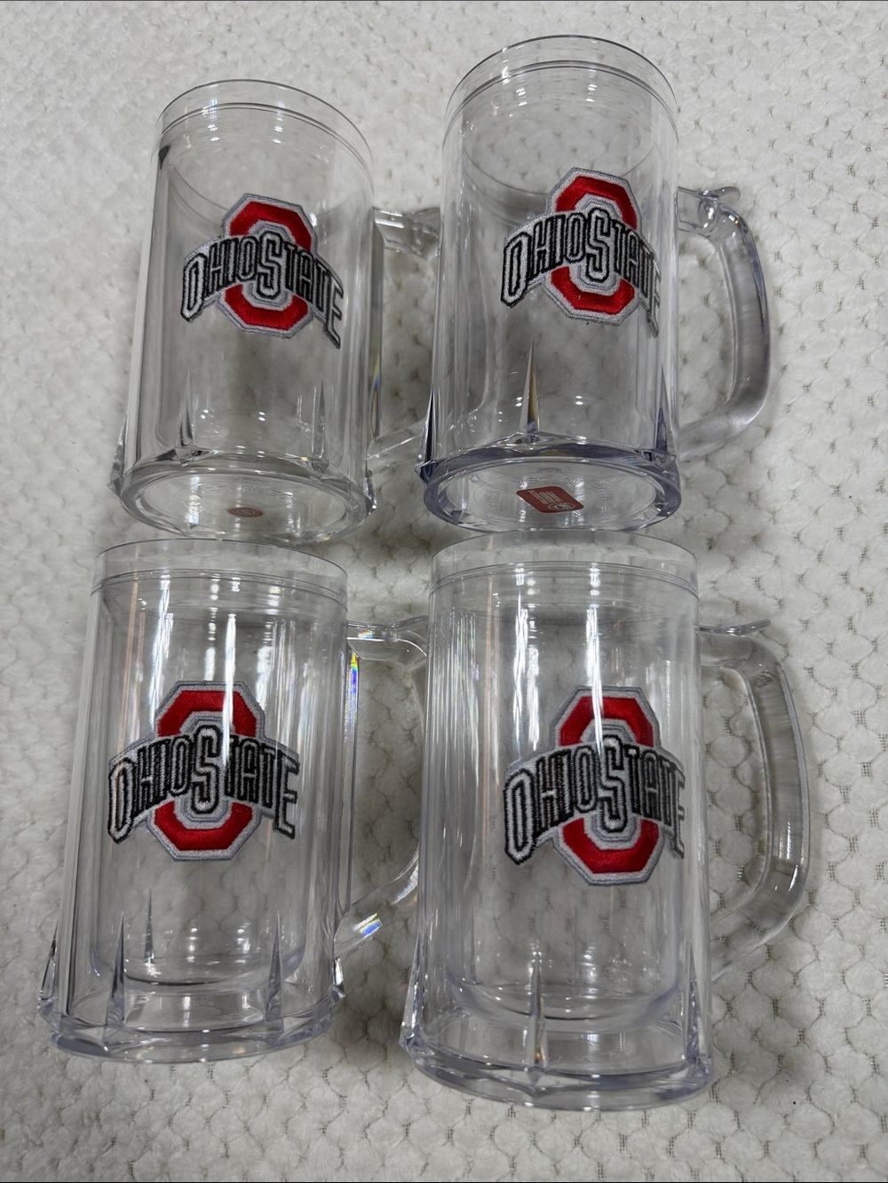 Tervis Tumbler Clear Acrylic Beer Mug - Ohio State Logo (set of 4)